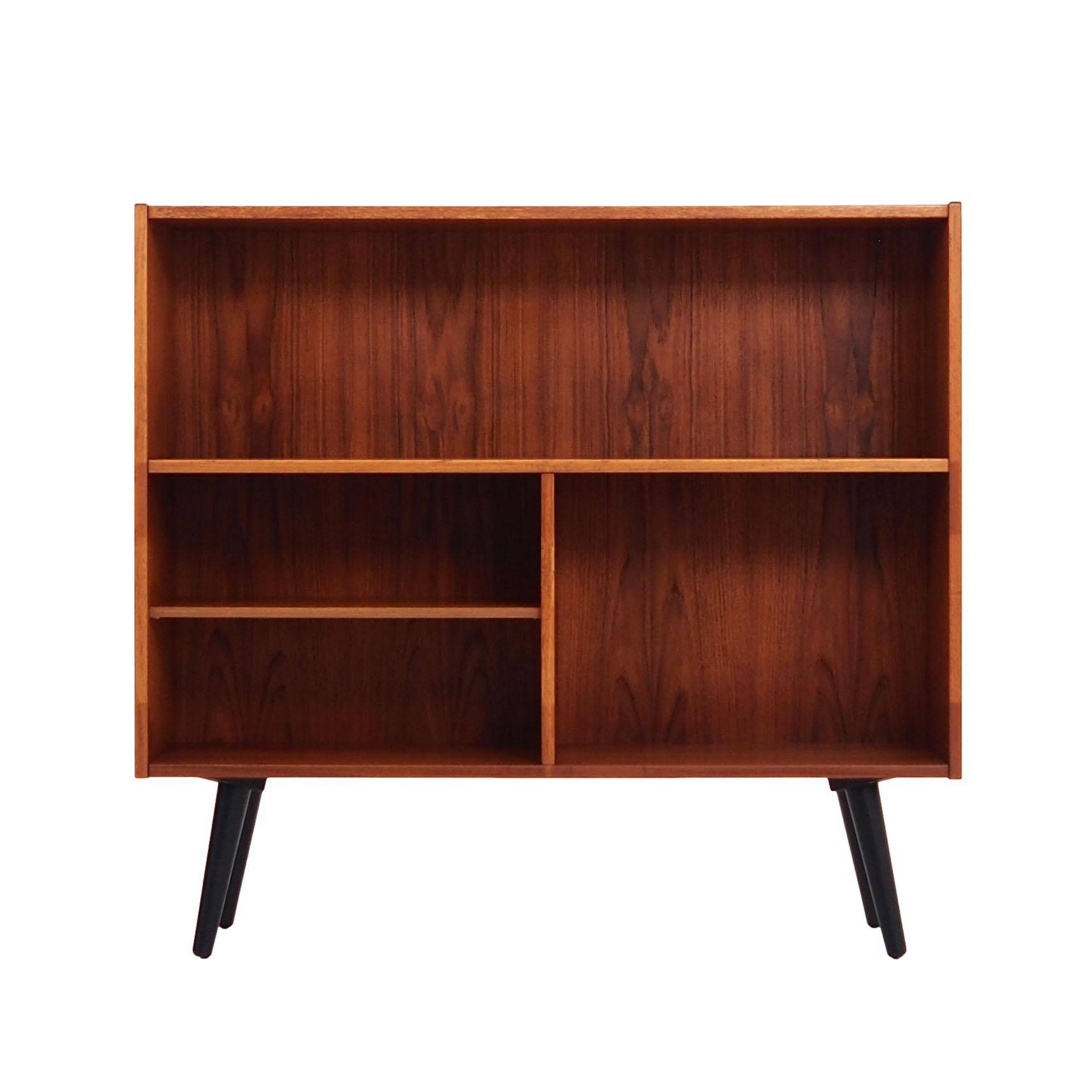 Teak bookcase, Danish design, 1970s, production: Denka