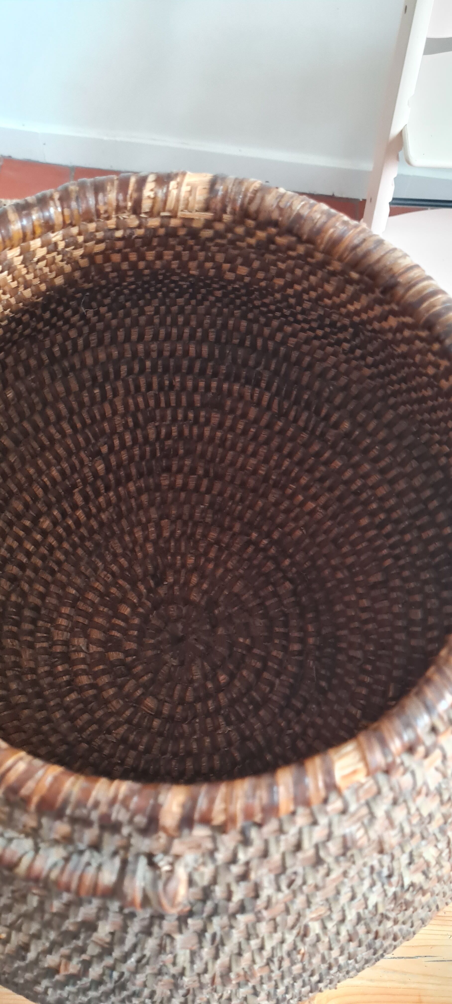 Antique wicker basket