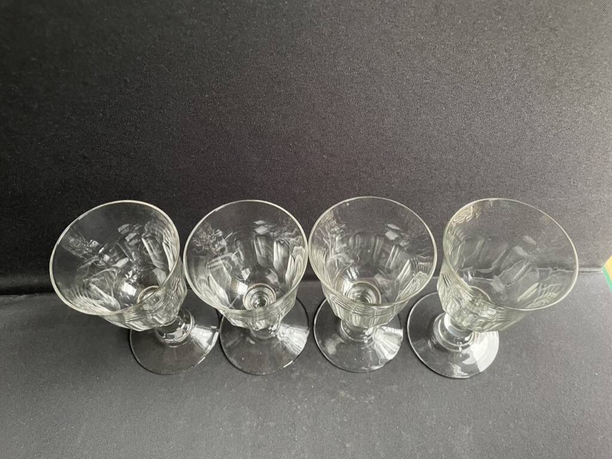 4 verres à eau XIXème – Établissements Legras