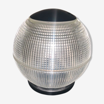 Lampe boule en verre holophane 50cm