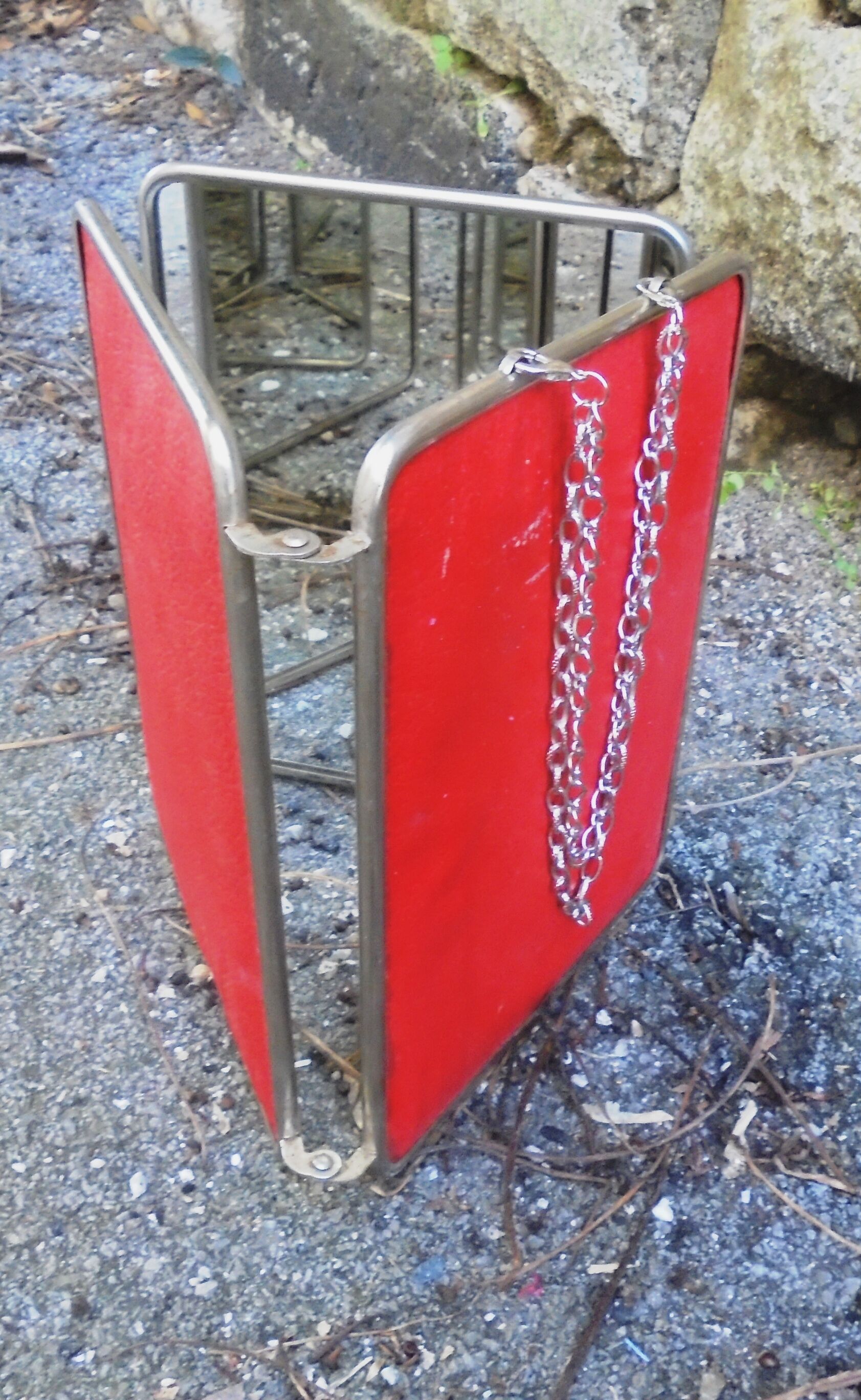 Triptych barber mirror