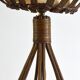 Louis Sognot bedside lamp in vintage rattan 1950