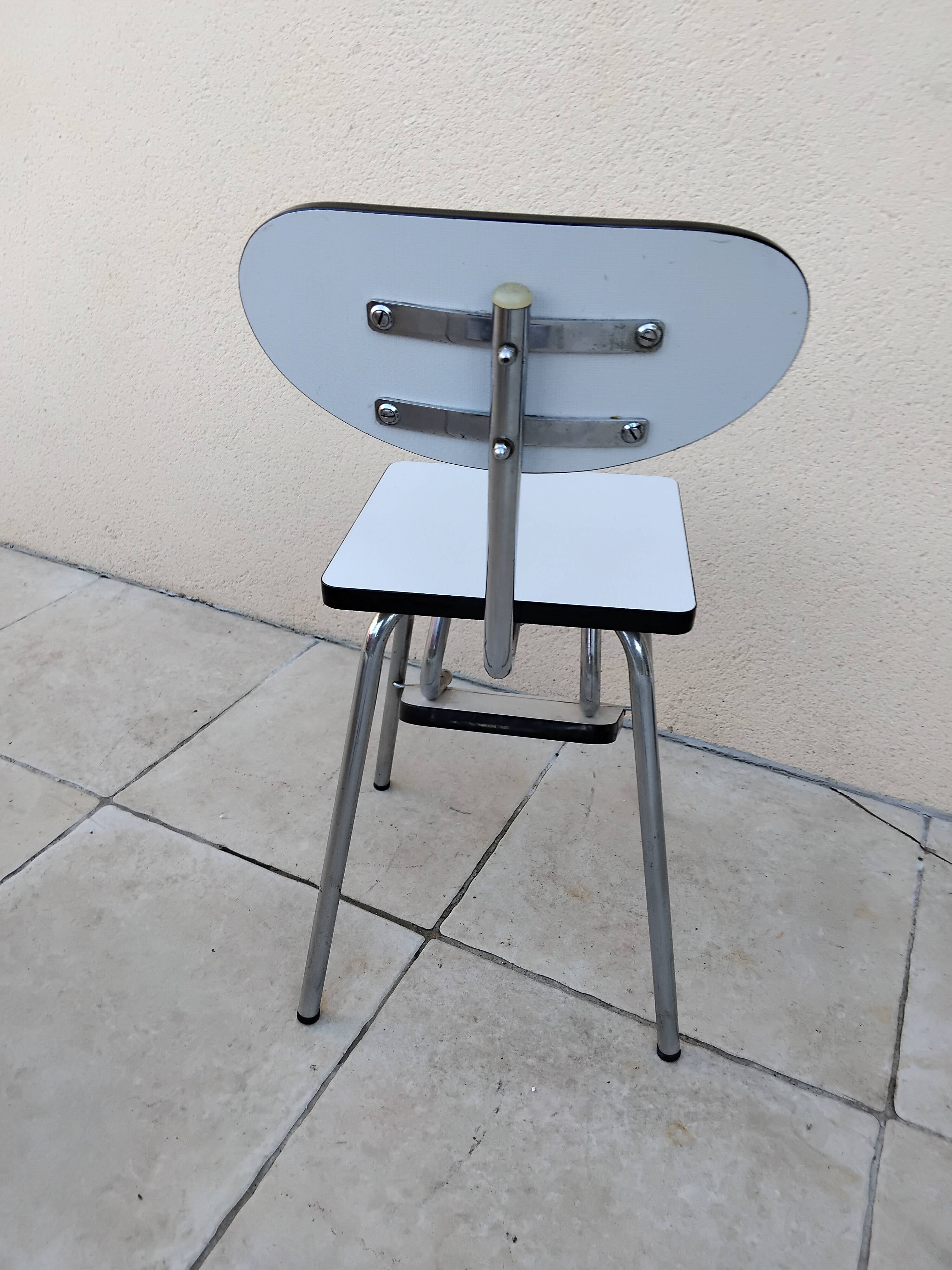 Rare VOLO Formica Folding Chair Vintage Stepladder