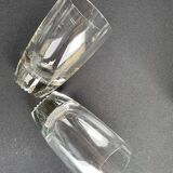Verres moderne milieu de siècle cristal
