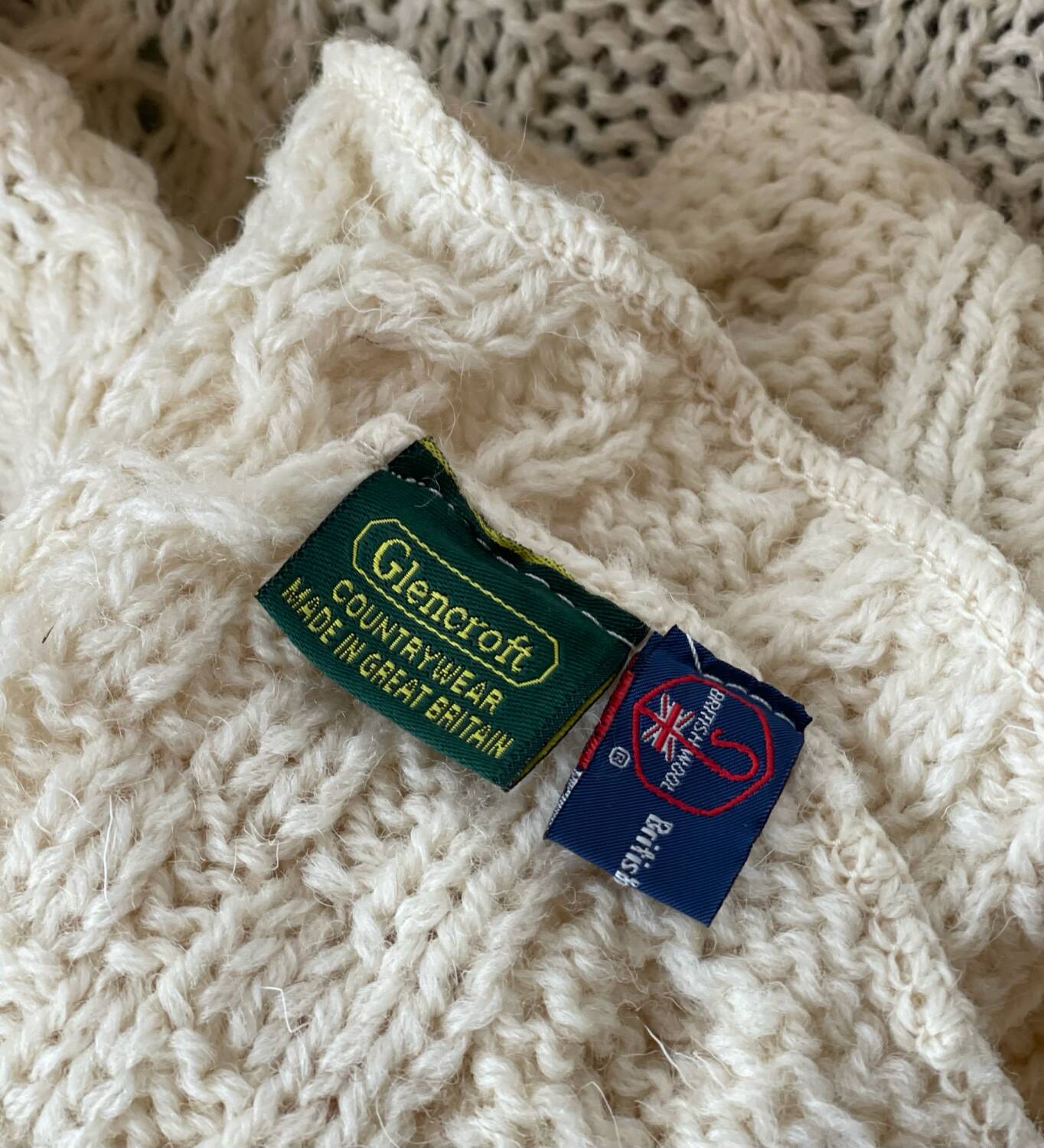 Pure natural wool English blanket