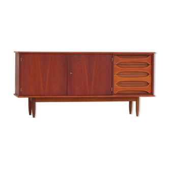 Enfilade en teck danois vintage du milieu du siècle, design danois moderne, années 1960