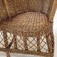 Vintage rattan confidant sofa