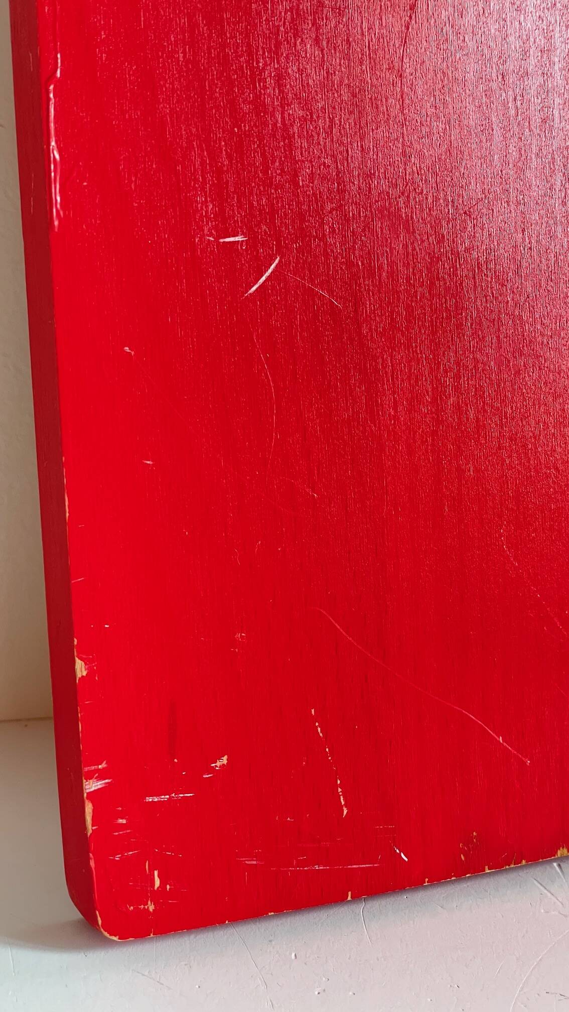 Vintage Red Plate Mat