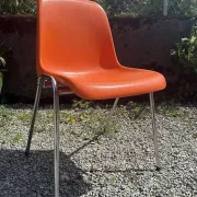 Bofinger BA1171 Chair Pair by Helmut Bätzner stackable in fibre of