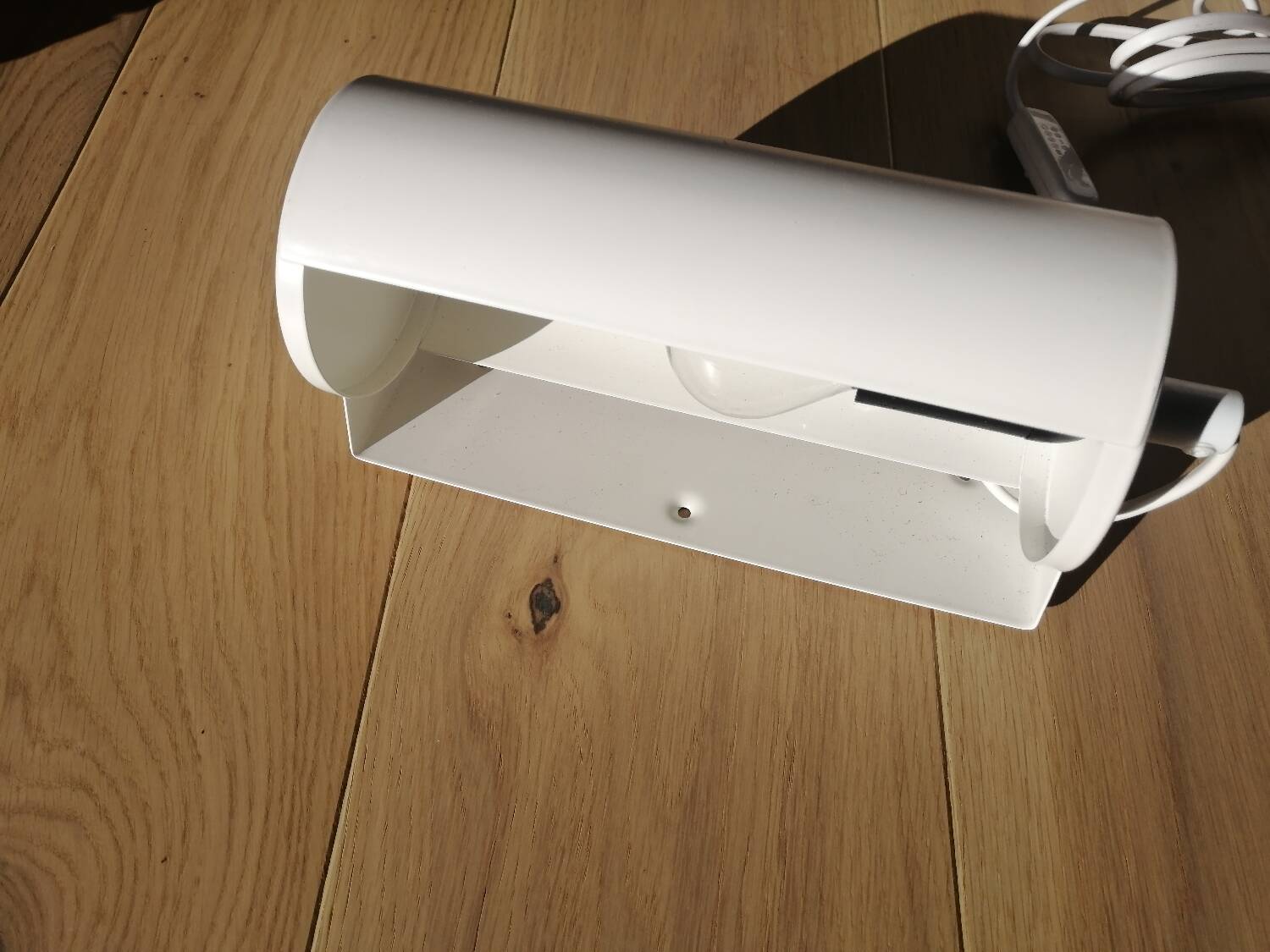 White metal wall lamp, Ikea 80s