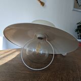 White metal pendant light