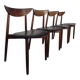Rosewood Dining Chairs by Harry Østergaard for Randers Møbelfabrik, Denmark, 1960s, Set of 4