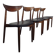 Rosewood Dining Chairs by Harry Østergaard for Randers Møbelfabrik, Denmark, 1960s, Set of 4