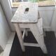 Old stepladder 3 steps in rough wood
