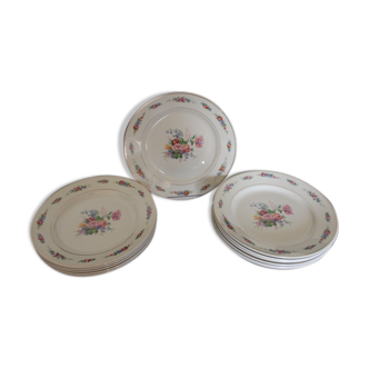 12 flat plates Moulin des Loups Orchies