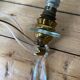 Antique wall sconce in brass and crystal glass