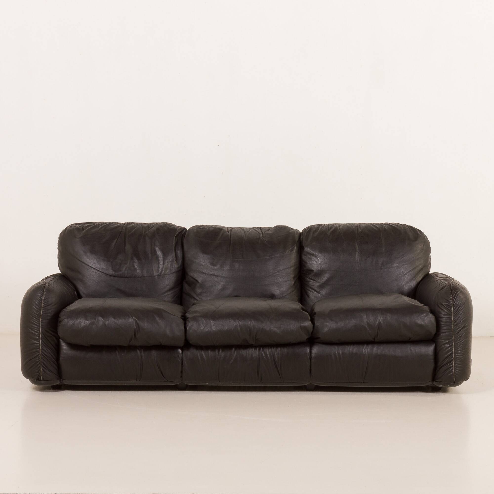 Vintage Piumotto Three-Seater Sofa by Arrigo Arrigoni for Busnelli, 1970s