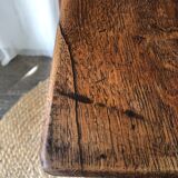 Side table in turned wood