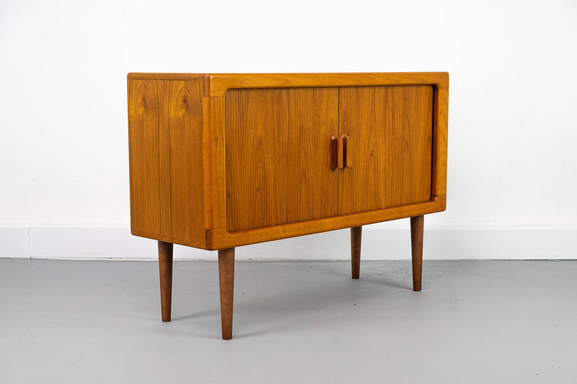 Danish Teak Sideboard with Tambour Doors from CFC Silkeborg, 1980s