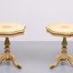 2 Classic Italian Craquelure Side Tables 1960s