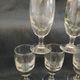 6 antique absinthe glasses