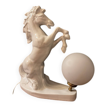 White horse lamp from the 1970s.