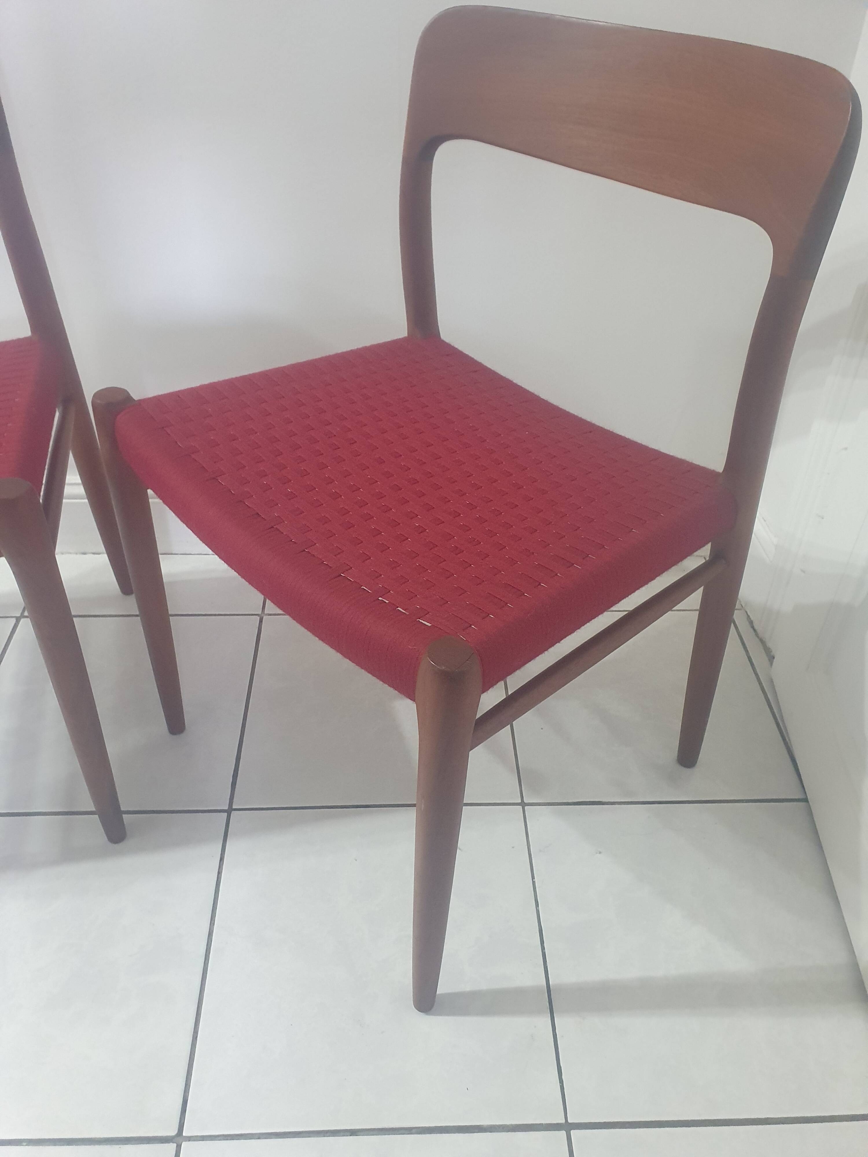 Pair of Niels Otto Moller Model 75 Chairs