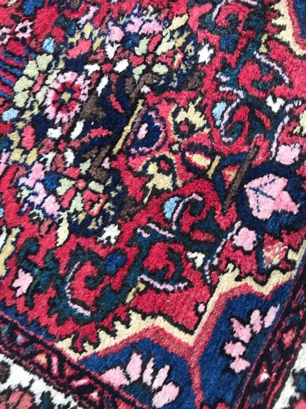 Vintage handmade persian hamadan rug