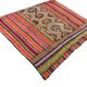 Neutral Orange Turkish Wool Kilim