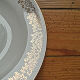 Vintage golden hollow plates