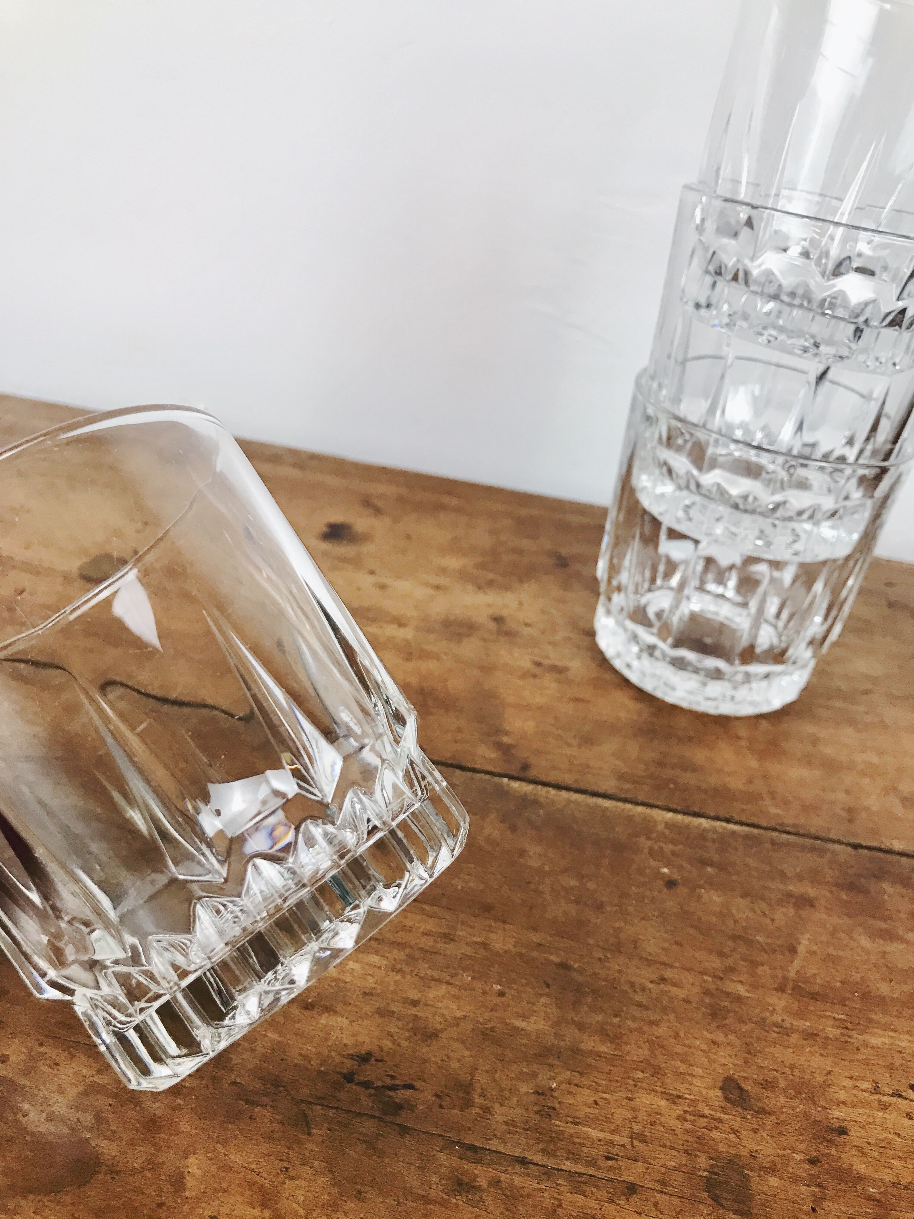 4 art deco style glasses - Arcoroc