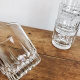 4 art deco style glasses - Arcoroc