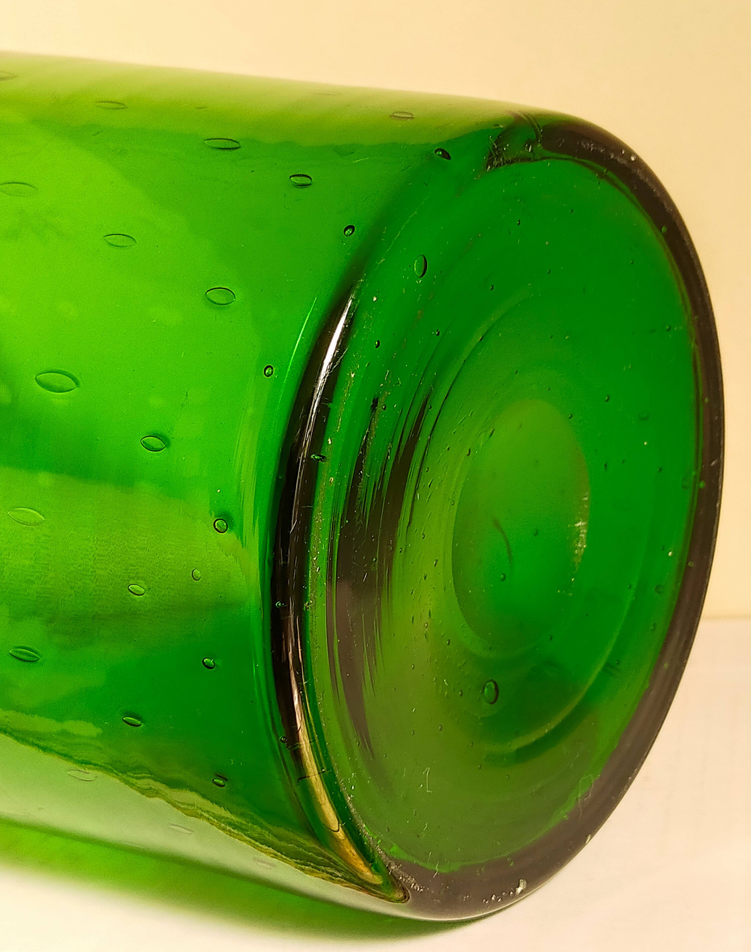 Empoli blown glass vase 35 cm