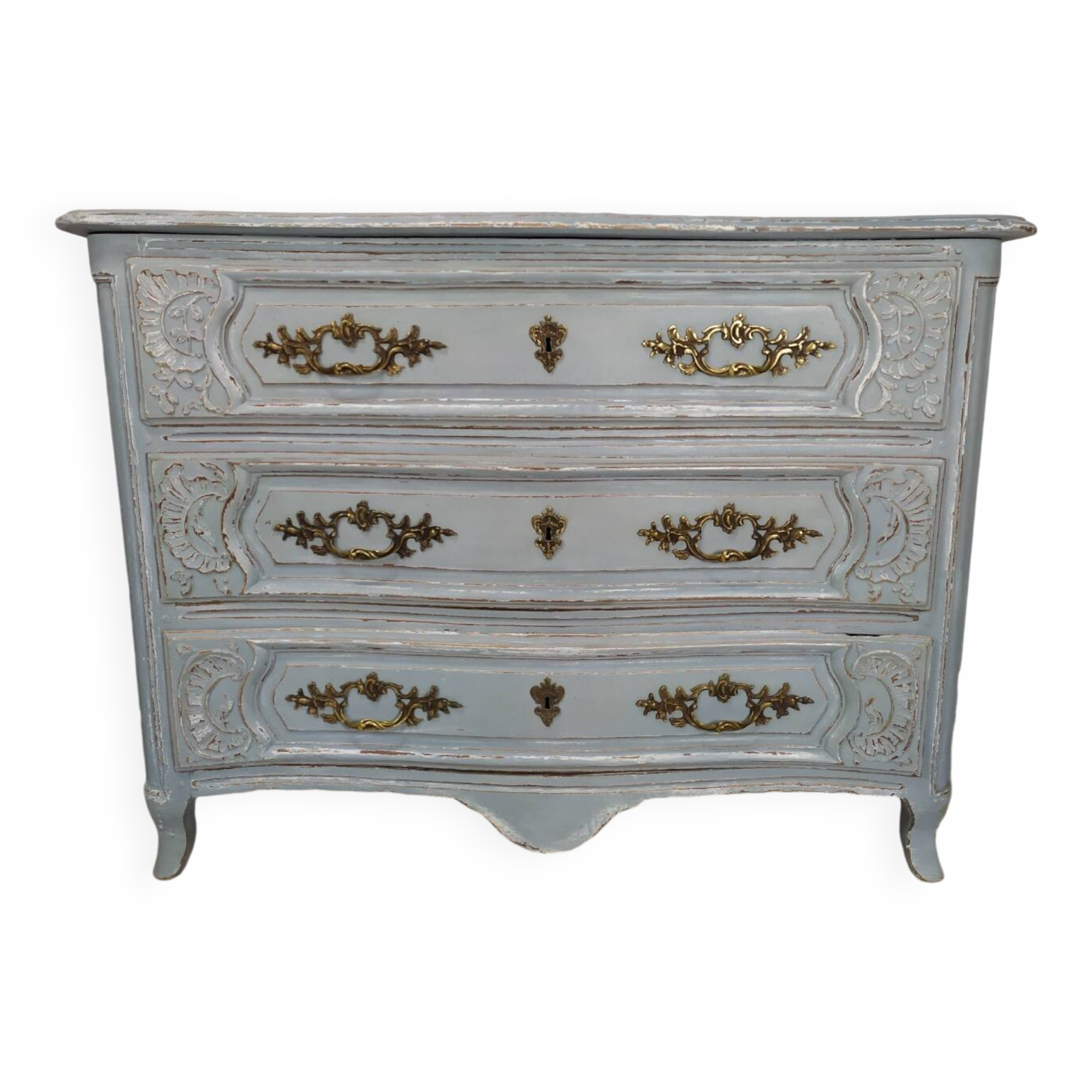 Antique patinated chest of drawers