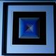 Tableau Vintage Art Optique - Victor Vasarely - Frame 40x40cm