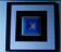 Tableau Vintage Art Optique - Victor Vasarely - Frame 40x40cm