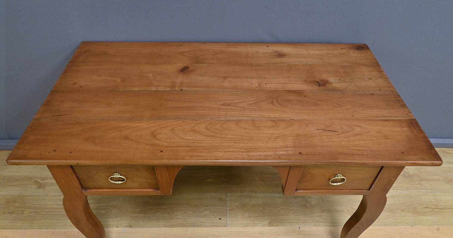 Cherrywood Desk Table, Louis XV Style – Part 2 of the 19th Century