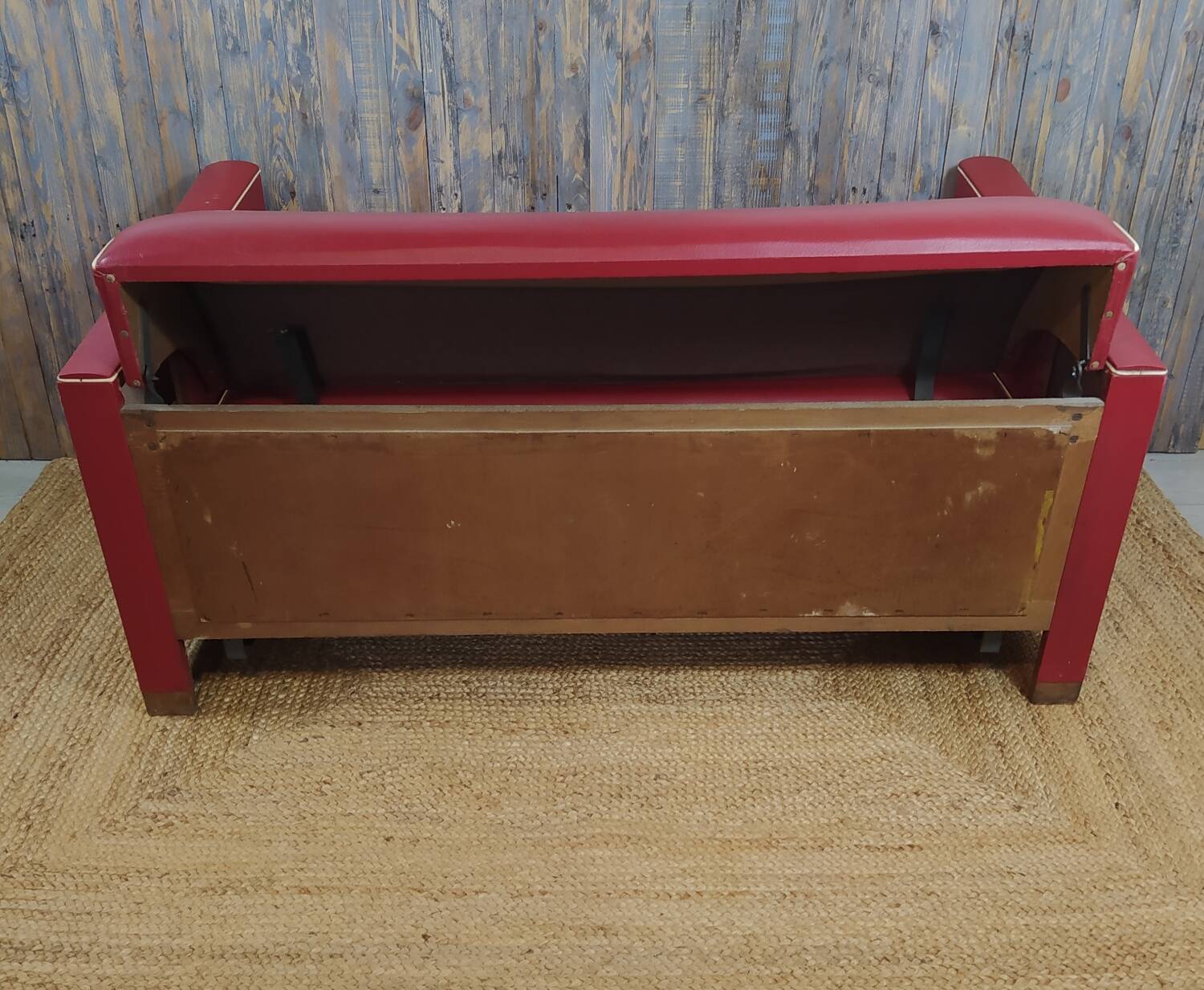Vintage red sofa