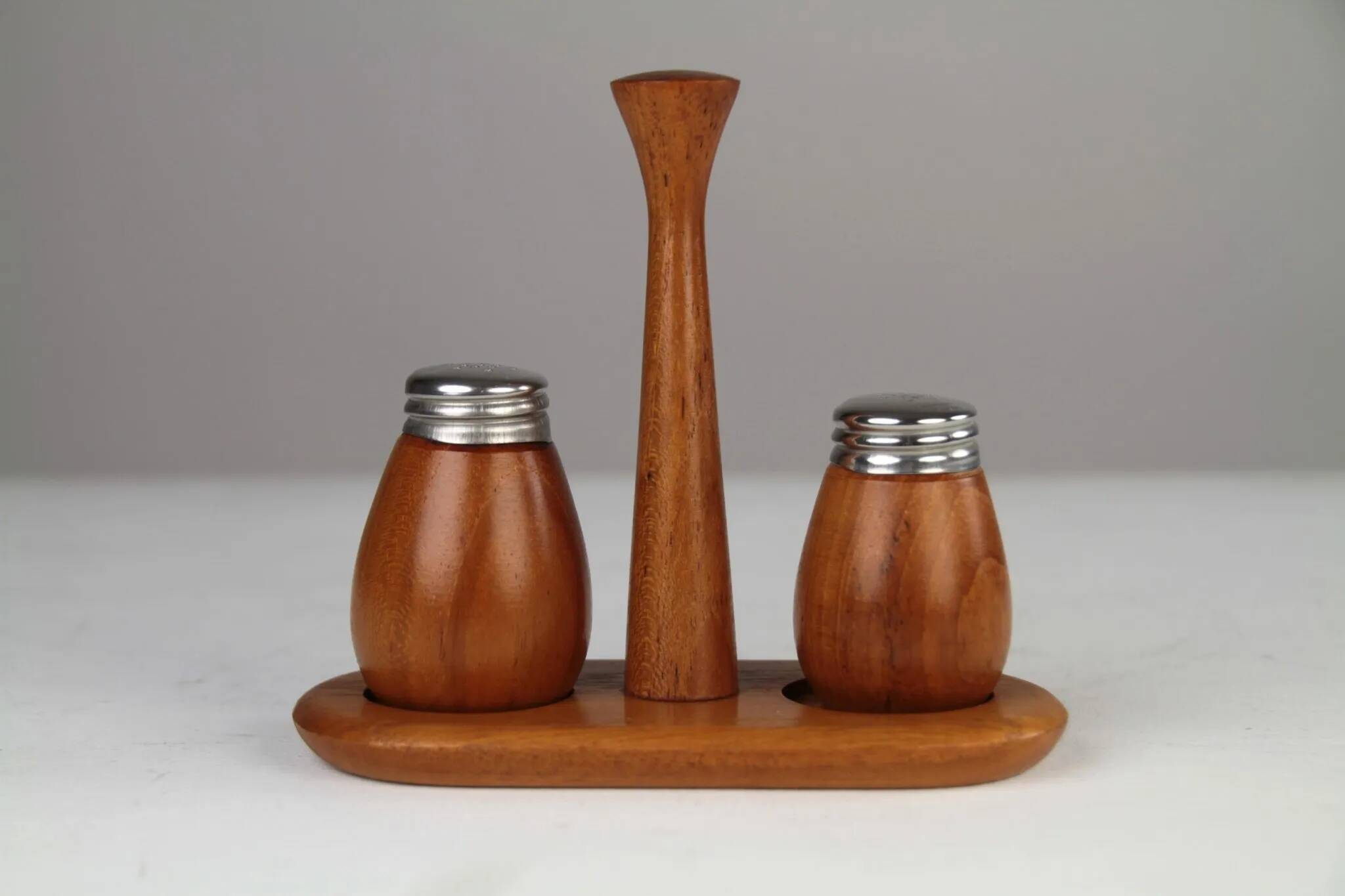 Teak Salt & Pepper Set by Karl Holmberg AB — Götene, Sweden, 1960s