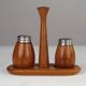 Teak Salt & Pepper Set by Karl Holmberg AB — Götene, Sweden, 1960s
