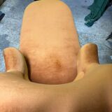 Antique velvet chaise longue