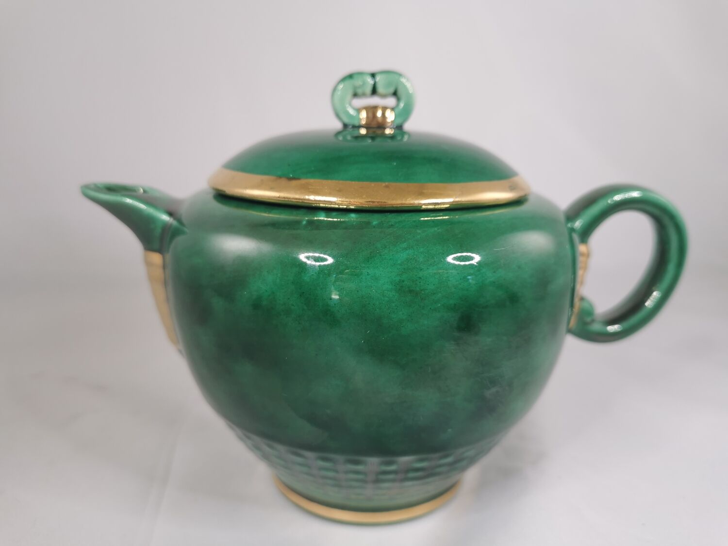 Service à thé DUO, Saint Clément, Vintage, vert