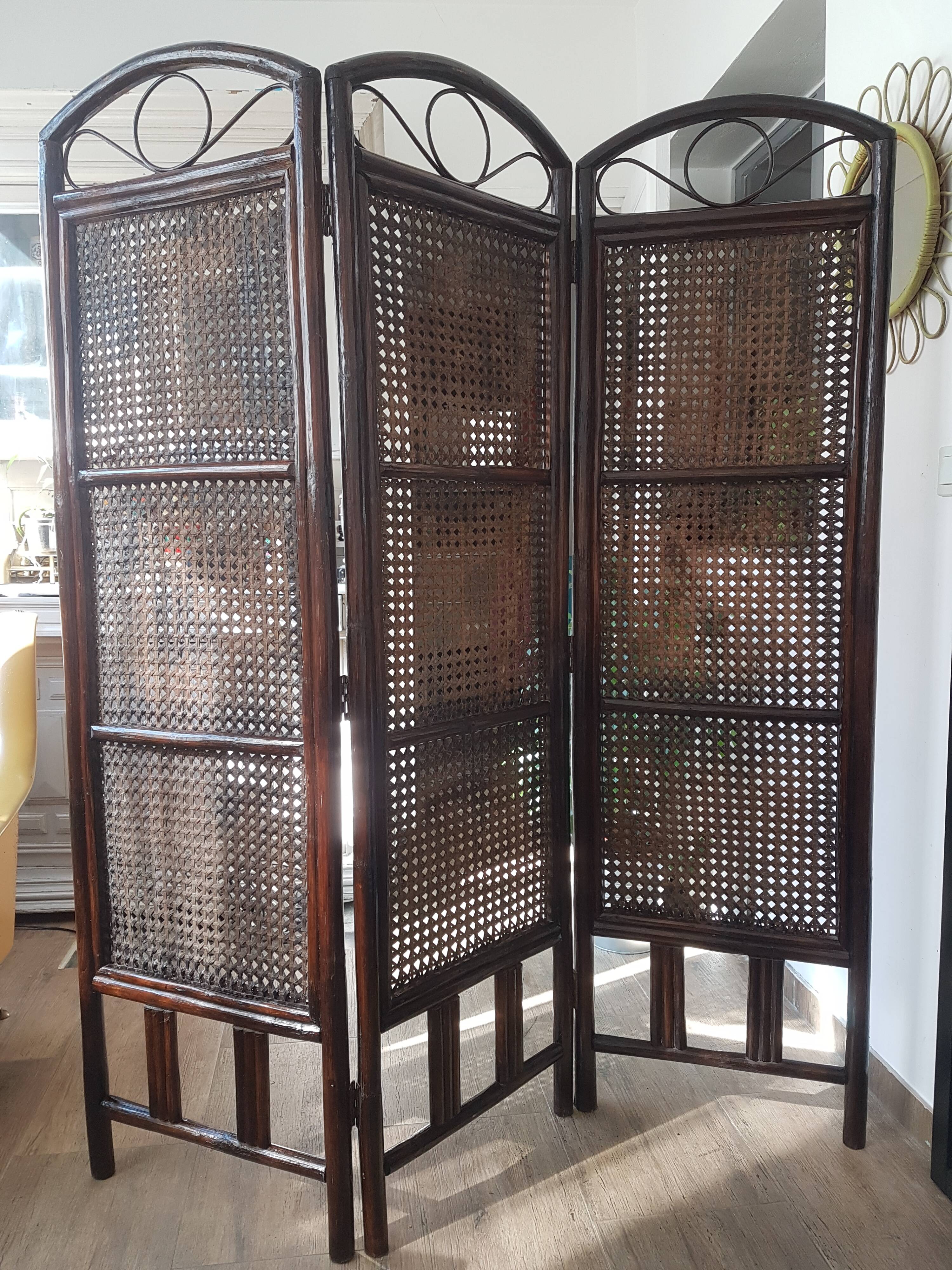 Rattan screen