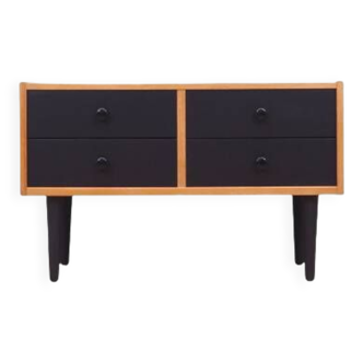 Ash chest of drawers, Danish design, 70's, production: Denmark