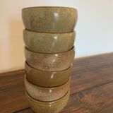 6 stoneware bowls