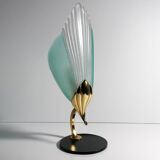 Pair of Nefertiti Murano table lamps