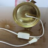 Lamp " flower " in gold metal 70s