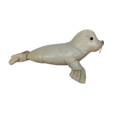 Omersa seal, white leather foot rest