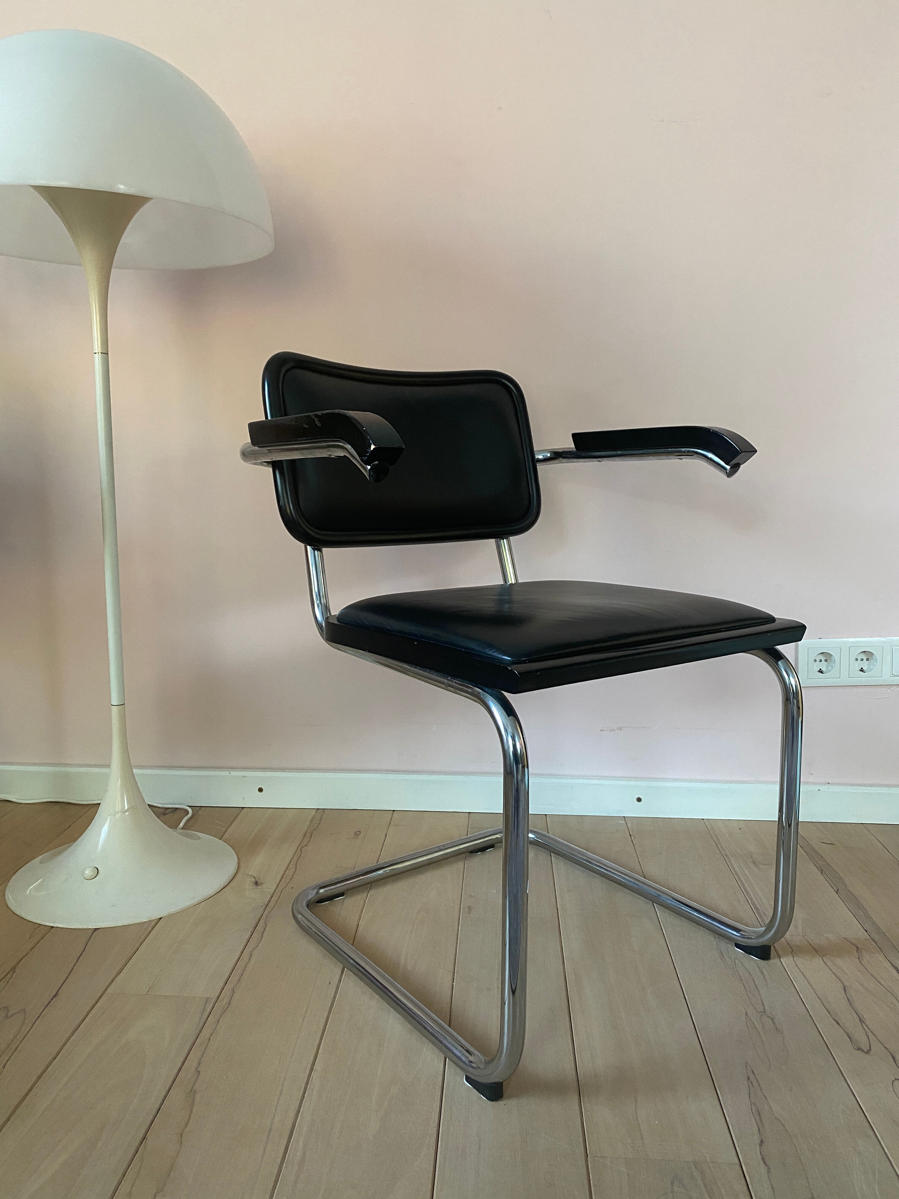 Ensemble de 2 chaises vintage design B32 Cesca Marcel Breuer