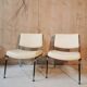 Paire de chauffeuses vintage